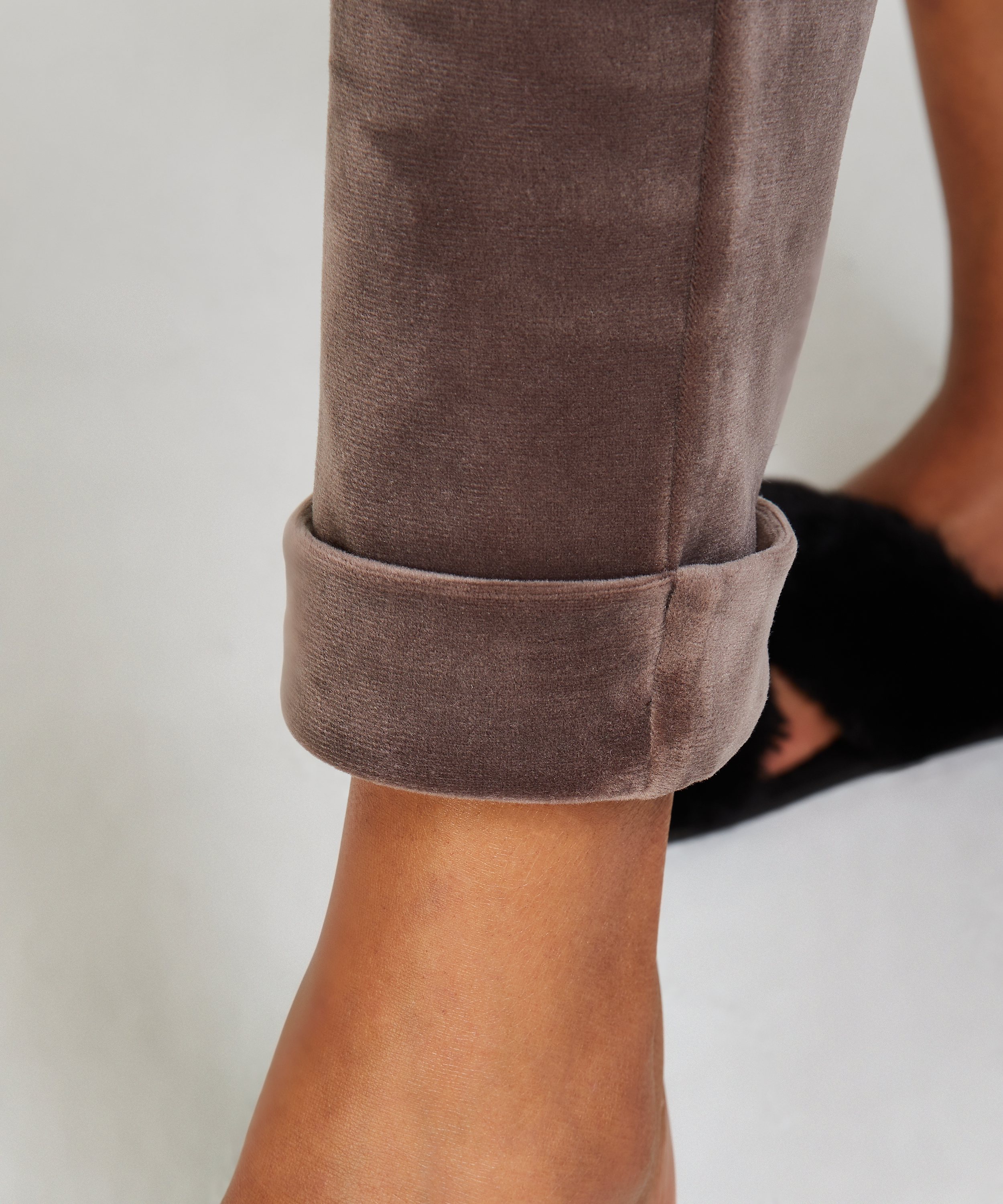 Pantalon de jogging Velours, marron, main