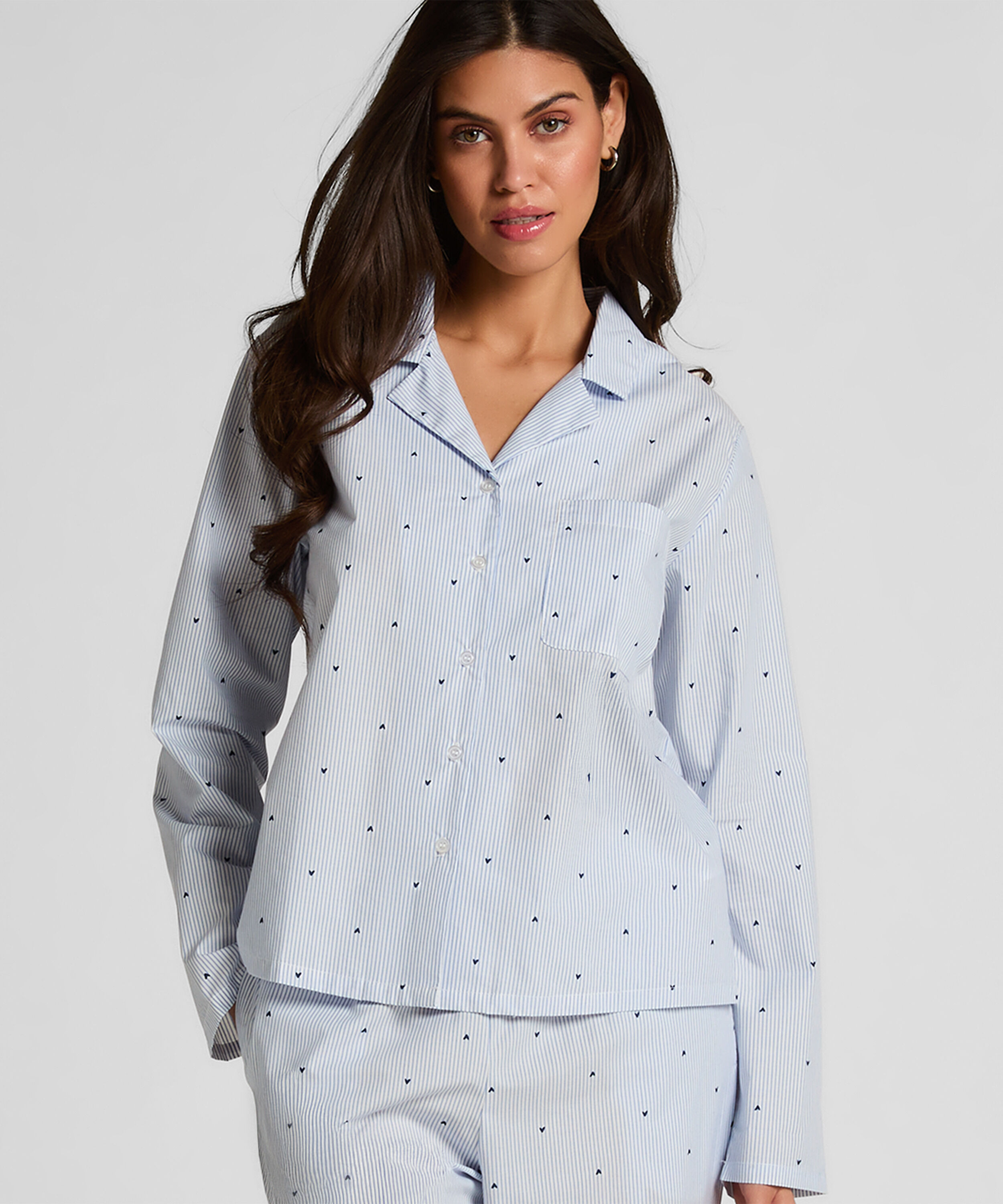 Chemise en coton, Bleu Chemise en coton, Bleu