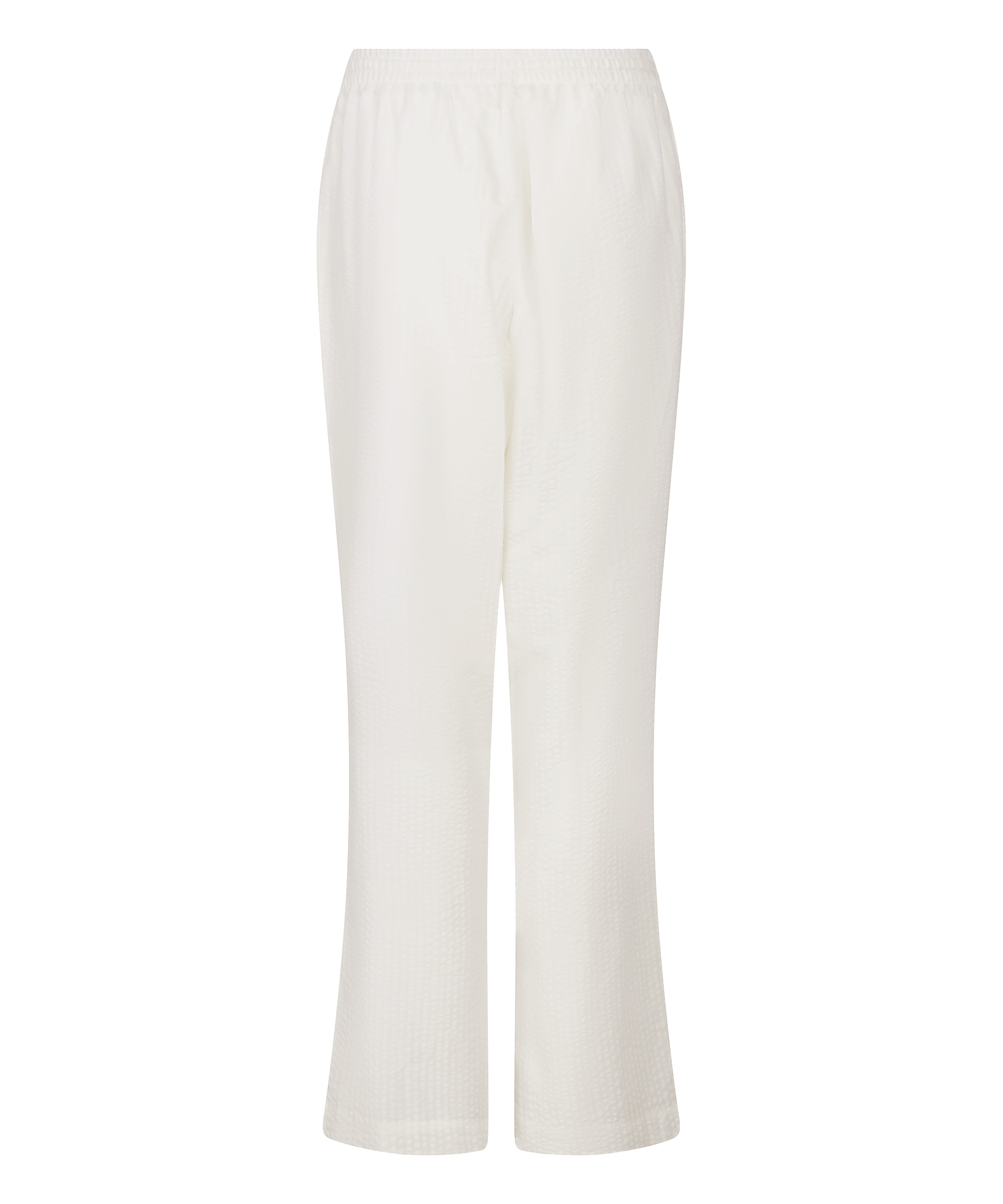 Pantalon de pyjama Coton Seersucker, Blanc, main