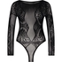 Body Scallop Floral, Noir