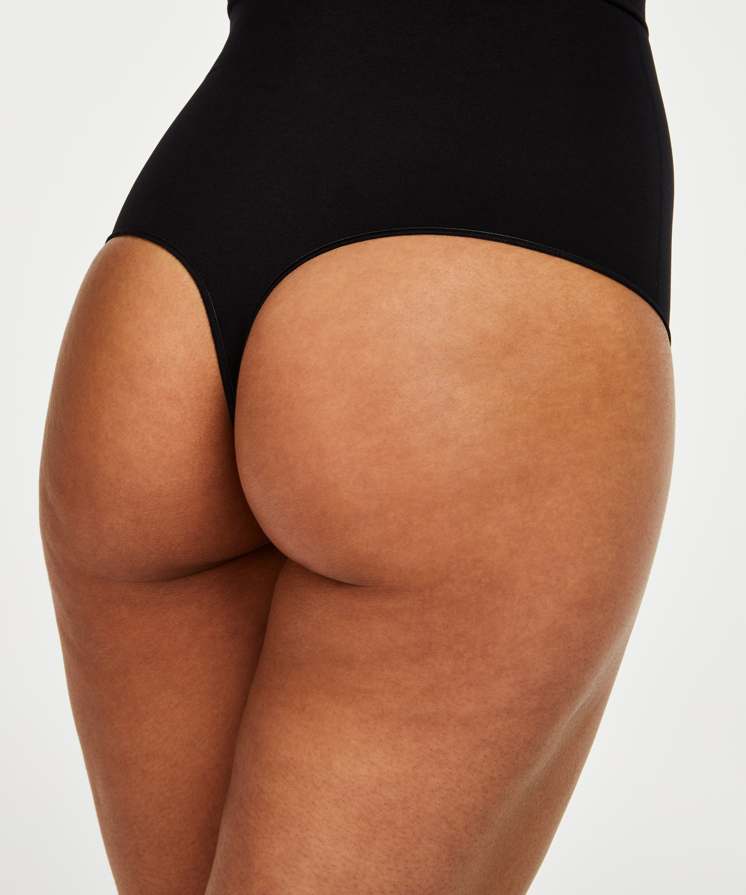 String raffermissant taille haute - Level 2, Noir, main