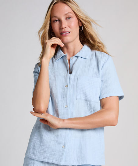 Veste en mousseline, Bleu