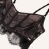 Soutien-gorge à armatures non-préformé longline Cynthia, Noir