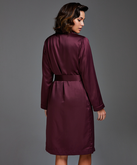 Peignoir en polaire satinée, Violet