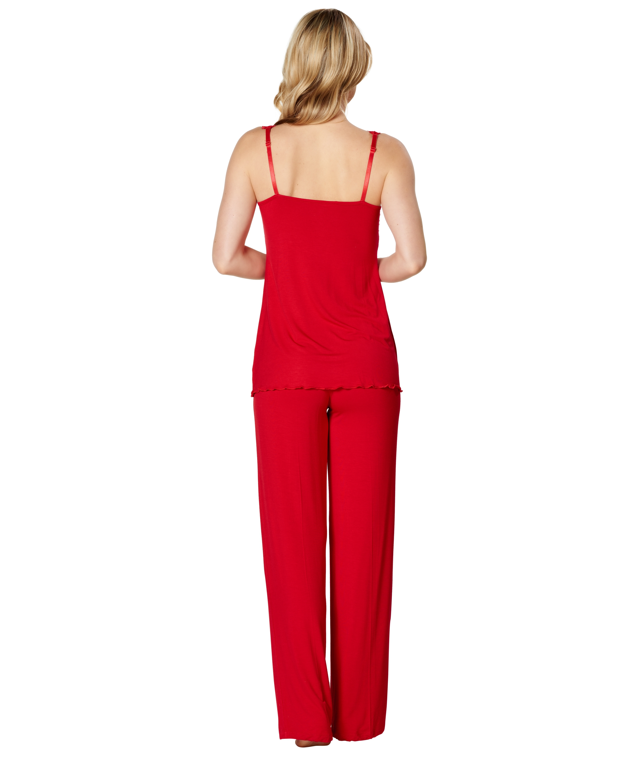 Pyjamaset Modal lace, Rouge, main