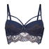 Soutien-gorge long rembourré à armatures Rya, Bleu