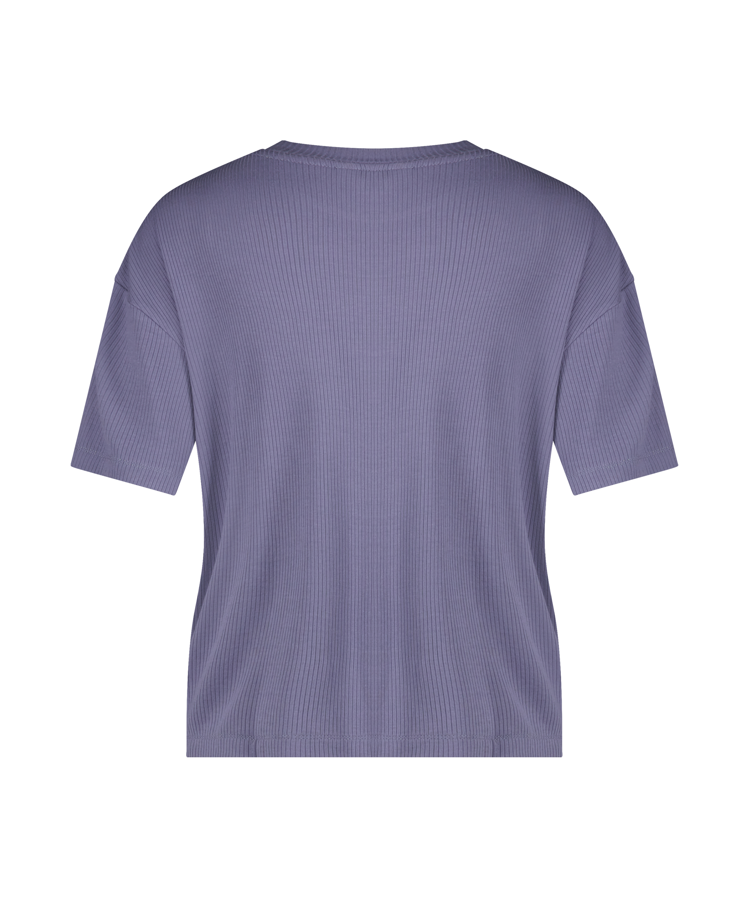Top manches courtes Rib, Violet, main