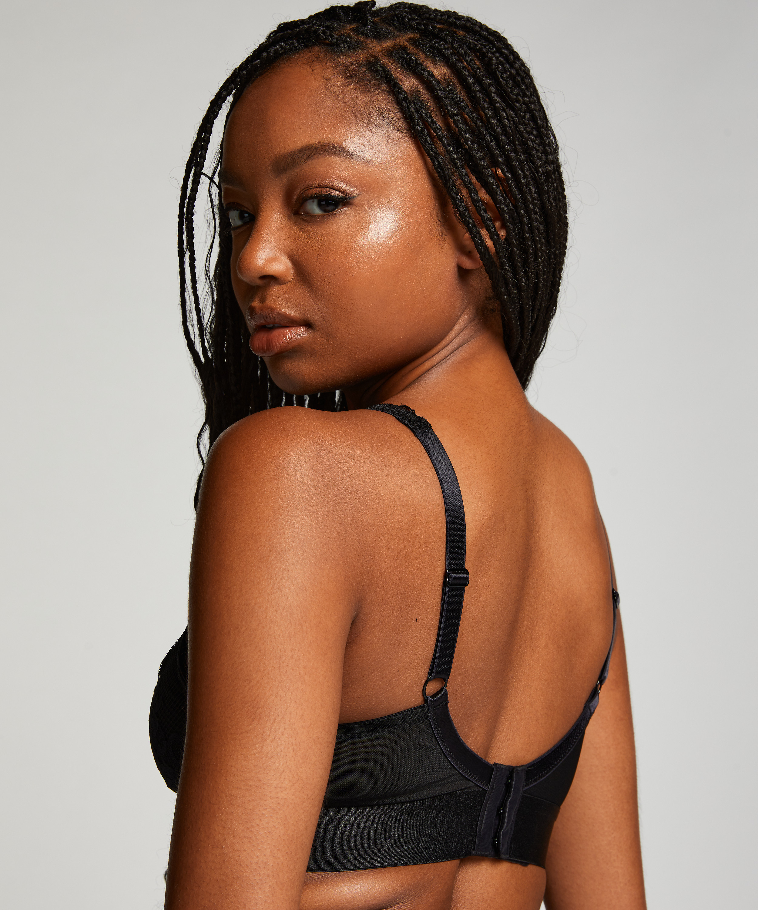 Soutien-gorge prothétique sans armature Morgan, Noir, main