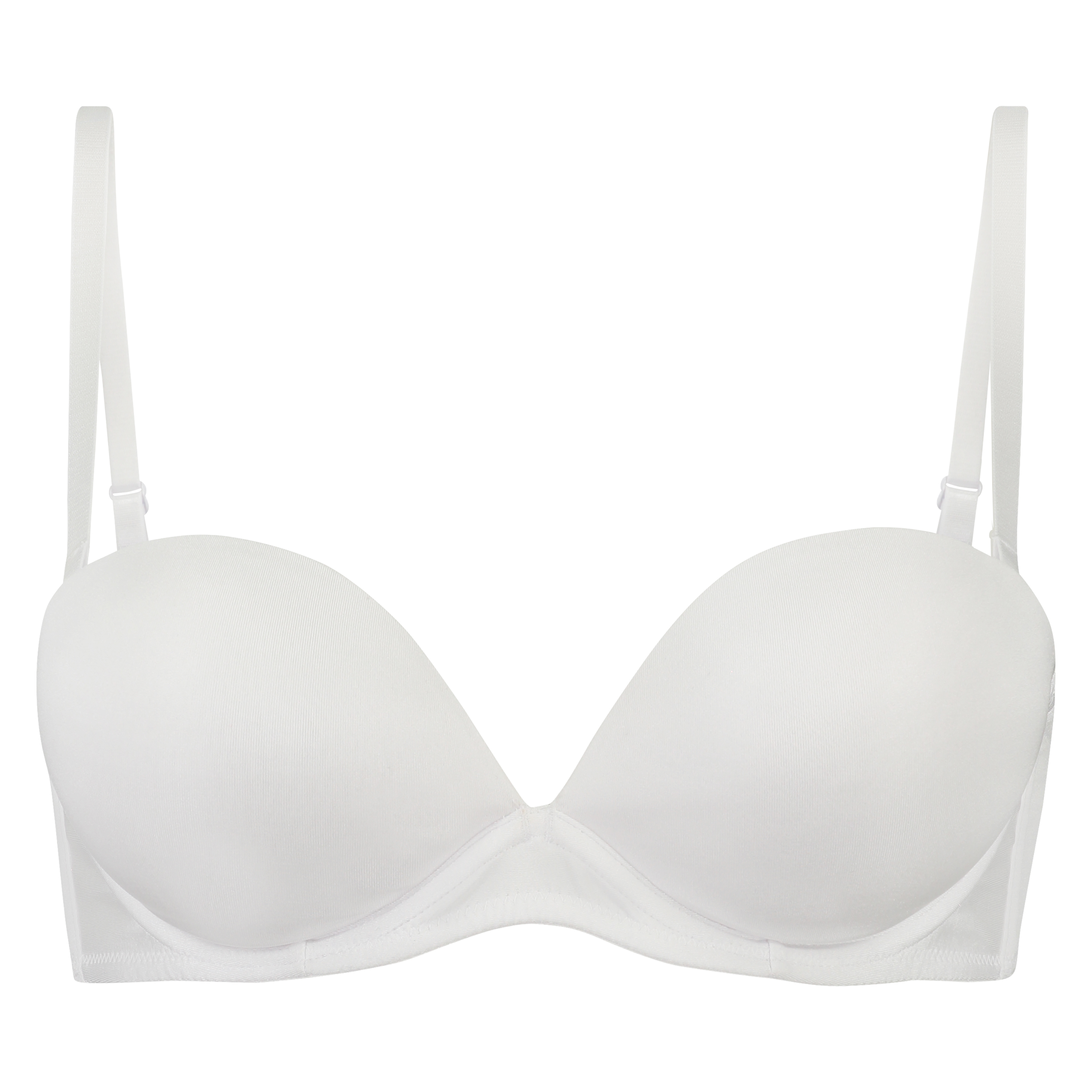 Soutien-gorge maximiseur préformé sans bretelles, Blanc, main