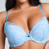 Soutien-gorge à armatures préformé push-up Marine, Bleu