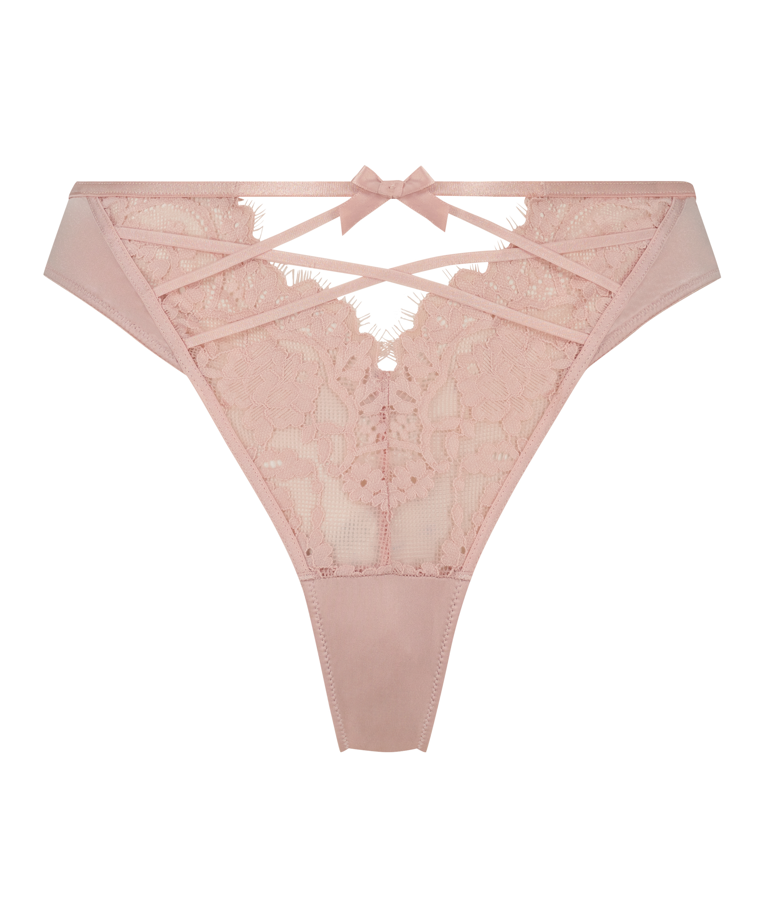 String taille haute Cheryl, Rose, main
