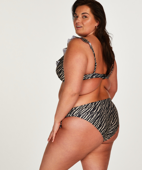 Slip de Bikini Rio Zebra, marron