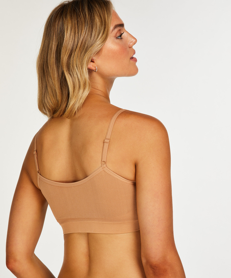 ﻿Bralette à lanières, Beige