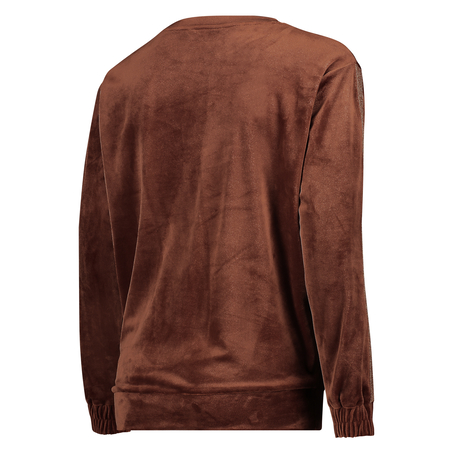 Top de grossesse en velours Shimmer, Marron