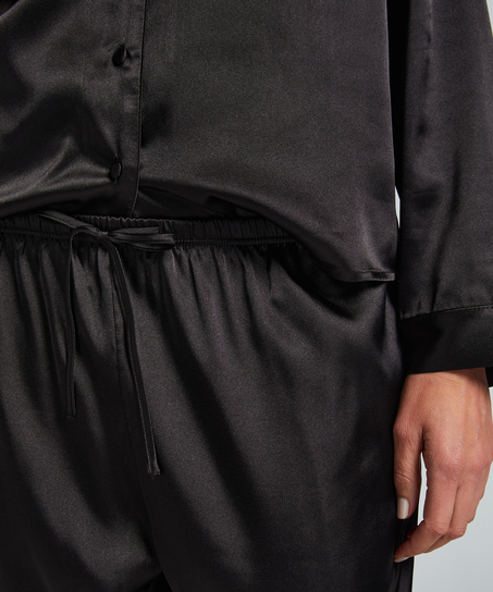 Pantalon Satin, Noir