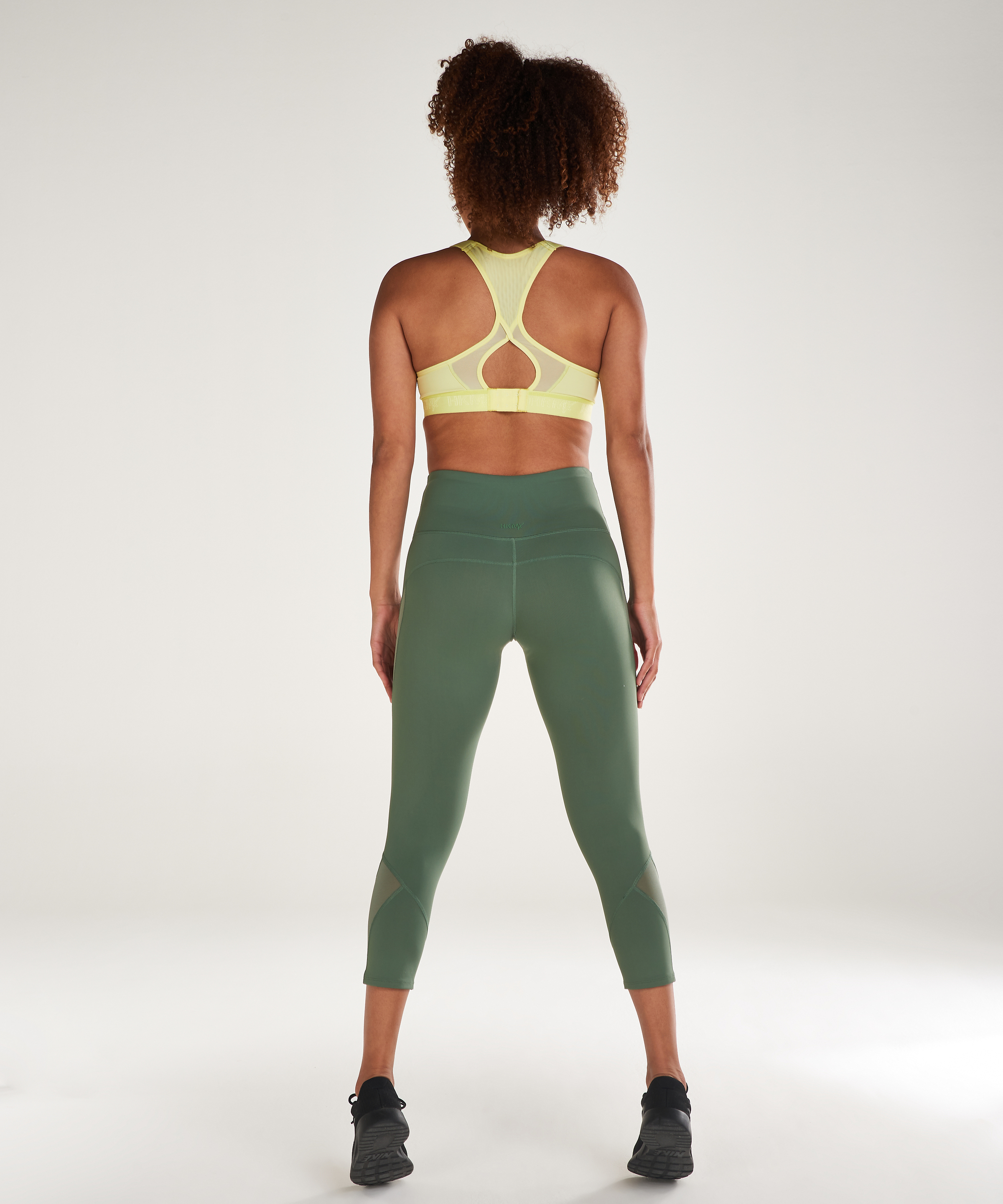Legging taille haute capri mesh HKMX, Vert, main