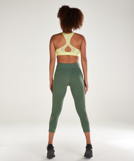 Legging taille haute capri mesh HKMX, Vert