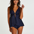 Babydoll Satin Mariah, Bleu