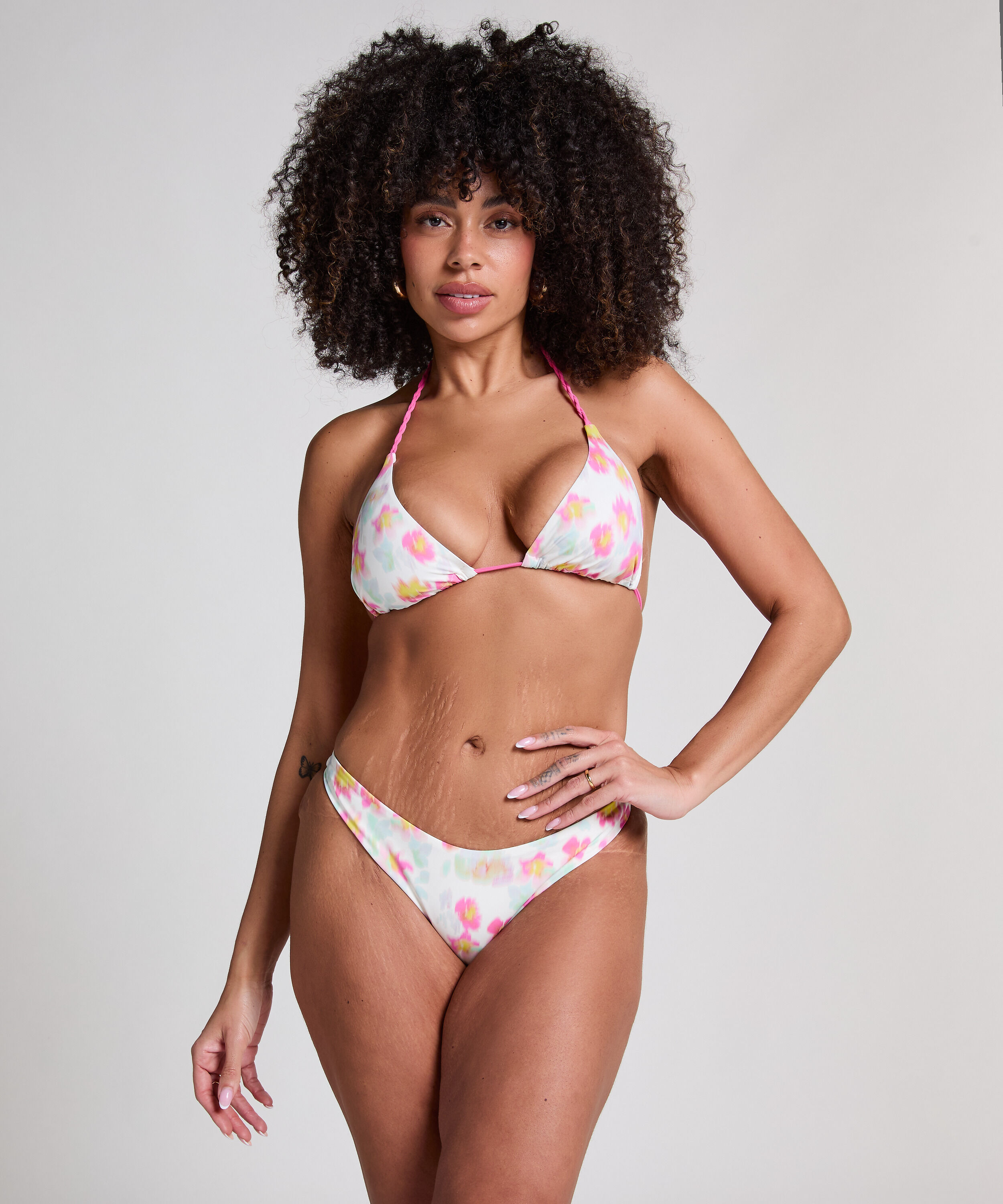 Slip de Bikini Échancrés Madeira, Rose Slip de Bikini Échancrés Madeira, Rose