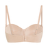 Soutien-gorge push-up sans bretelles à armatures préformé Smooth, Beige