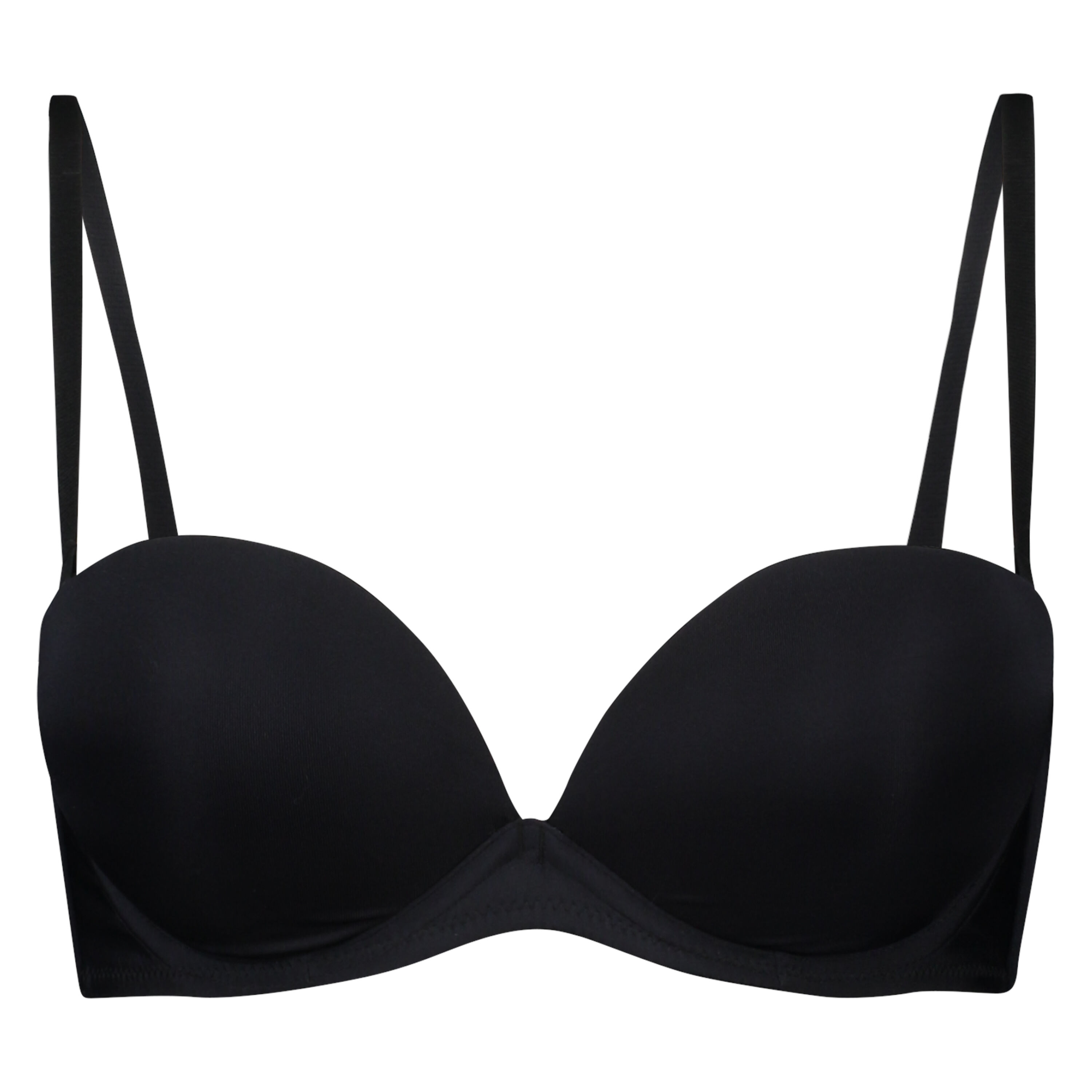 Soutien-gorge maximiseur pr&eacute;form&eacute; sans bretelles, Noir