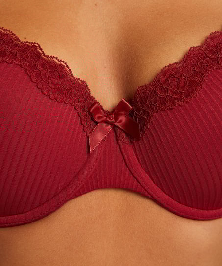 Soutien-gorge à armatures rembourré Lola, Rouge