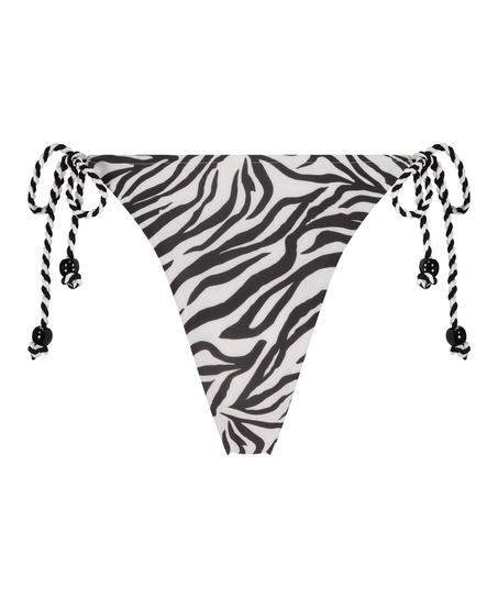 Slip de Bikini Échancrés Doha, Blanc