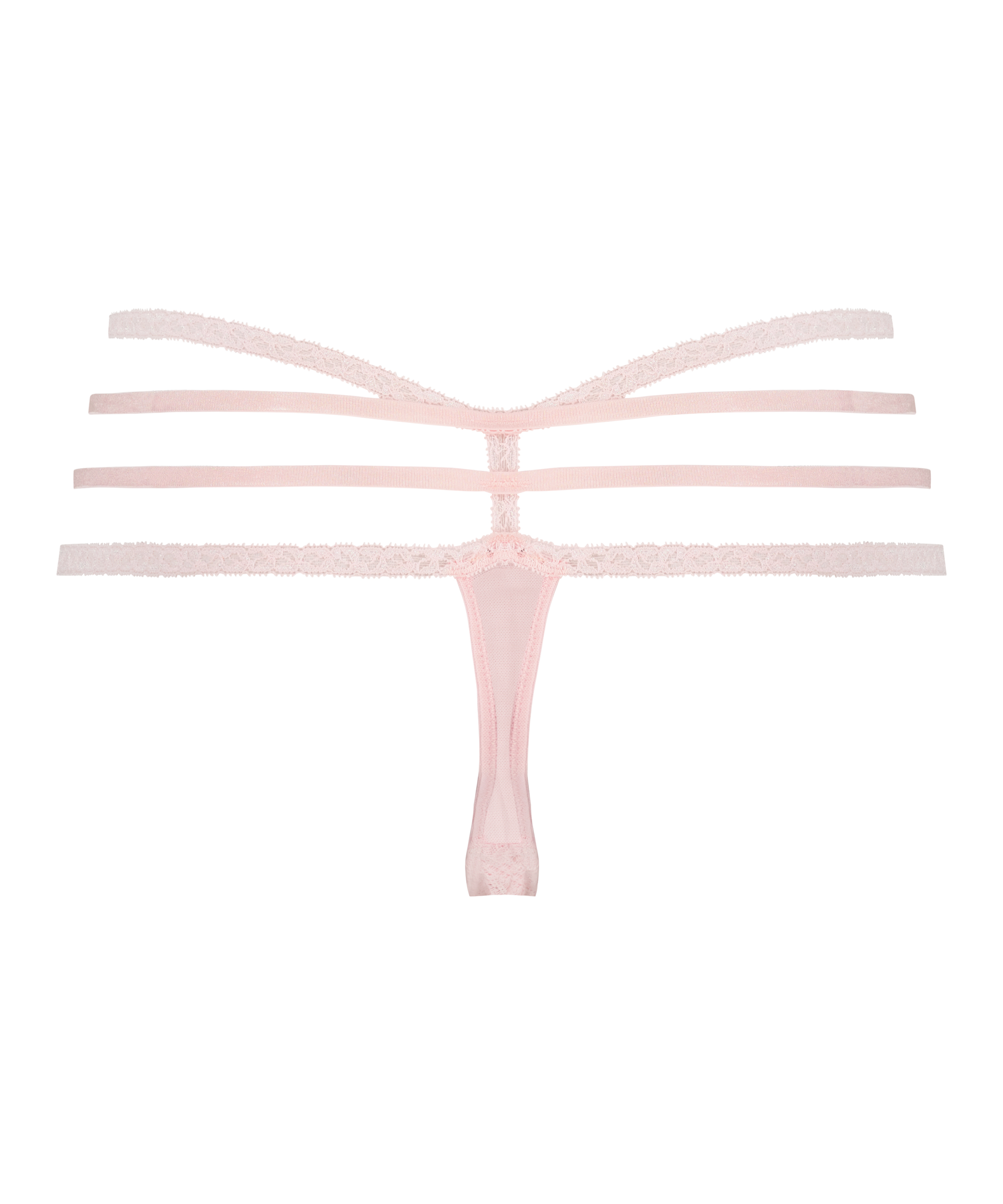 String taille extra basse Lorraine, Rose, main