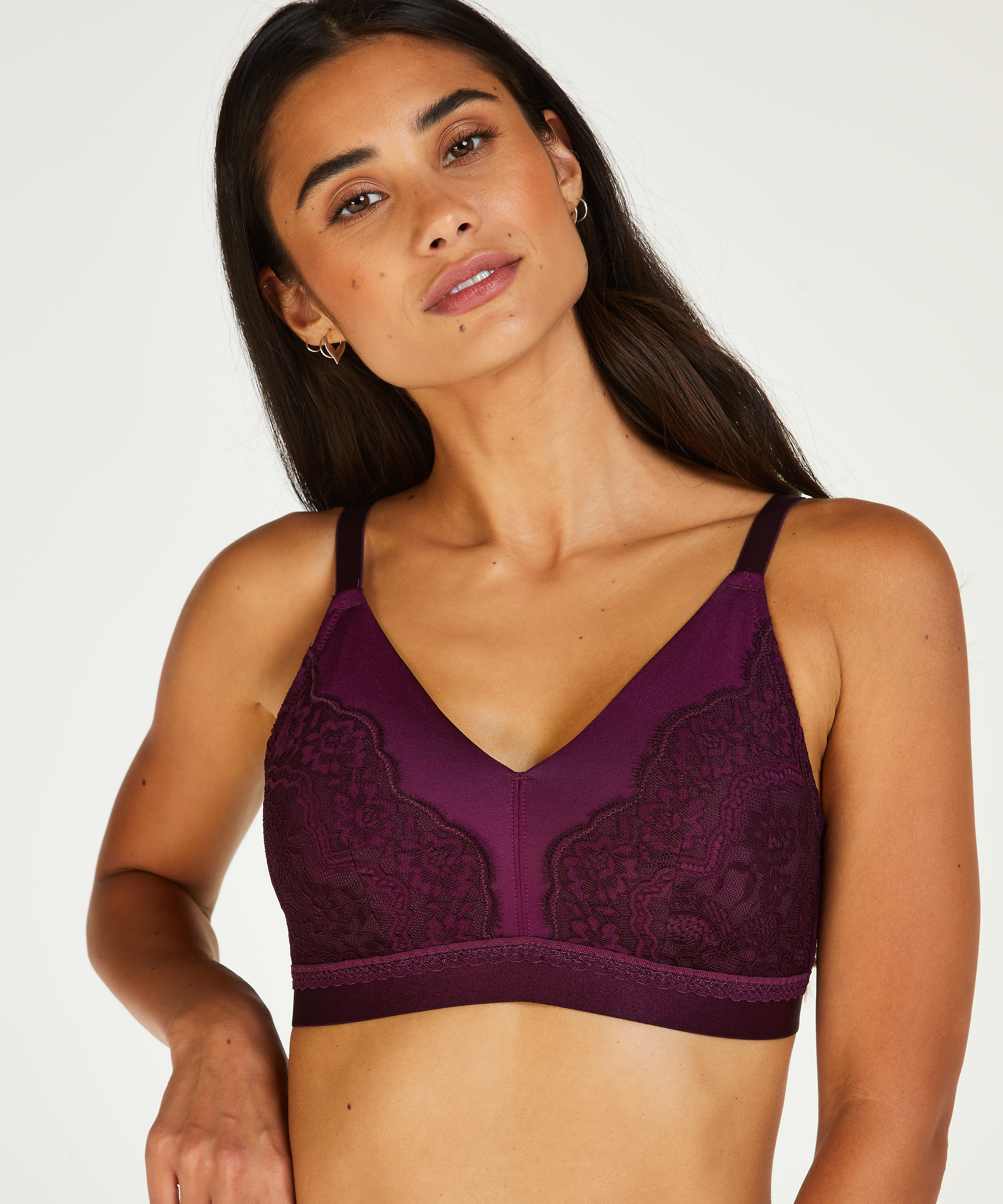 Soutien-gorge prothétique sans armature Erica, Violet, main