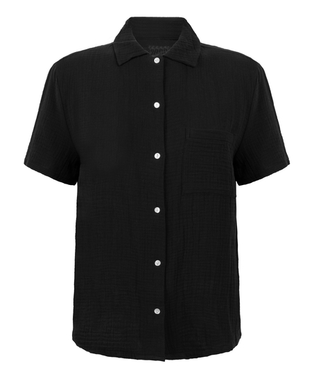 Veste en mousseline, Noir