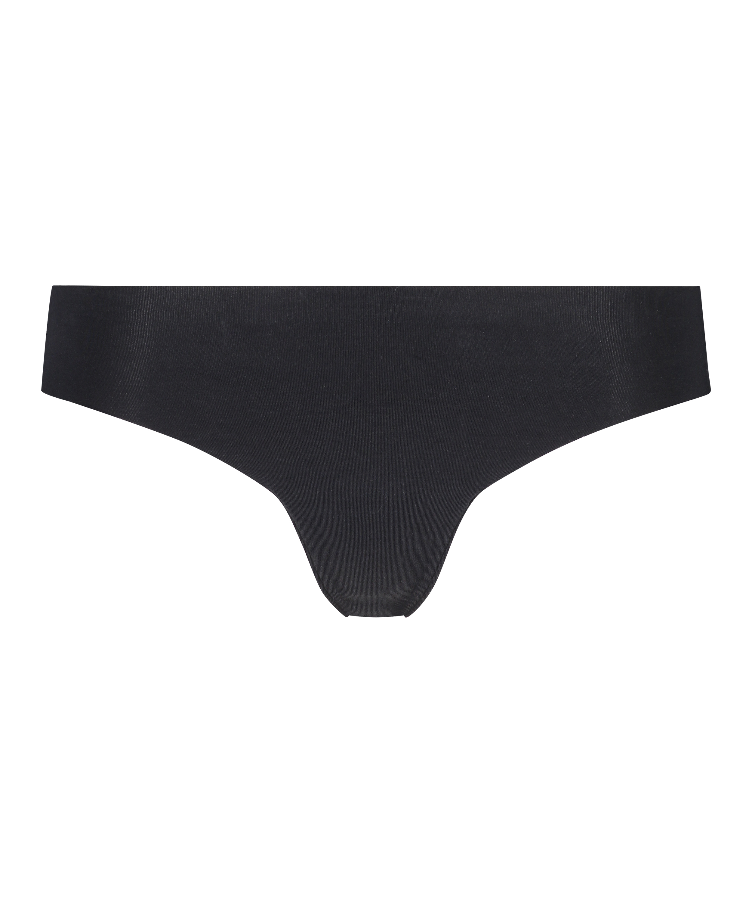 String invisible en coton, Noir, main