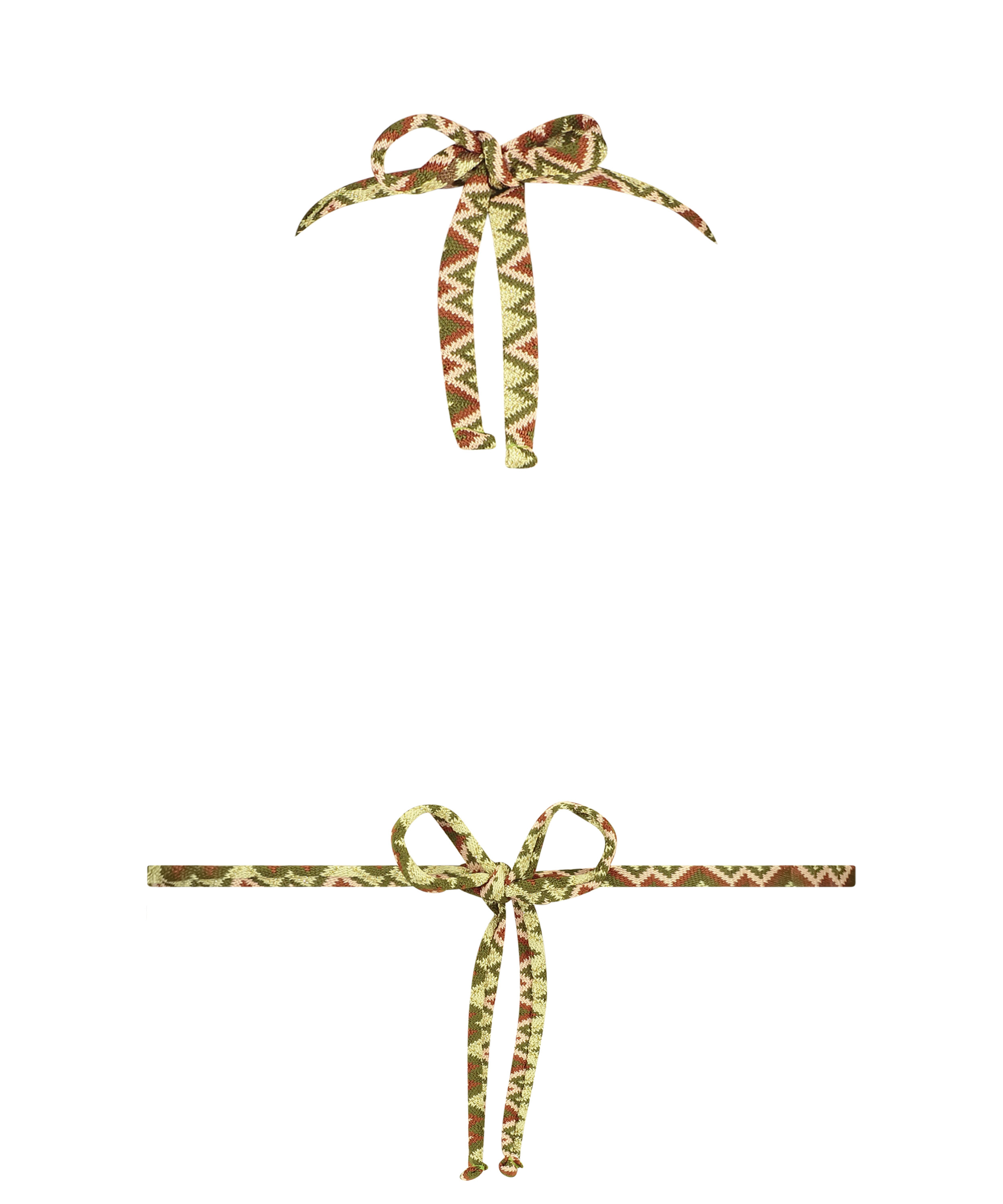 Haut de bikini triangle Alcapulco, Vert, main