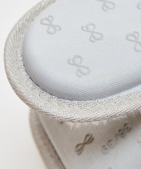 Pantoufles Fancy Knit, Gris