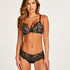 Soutien-gorge push-up &agrave; armatures pr&eacute;form&eacute; Teddy, Noir