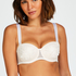 Soutien-gorge à armatures préformé sans bretelles Amelia, Blanc