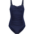 Maillot de bain Shaping Scallop, Bleu