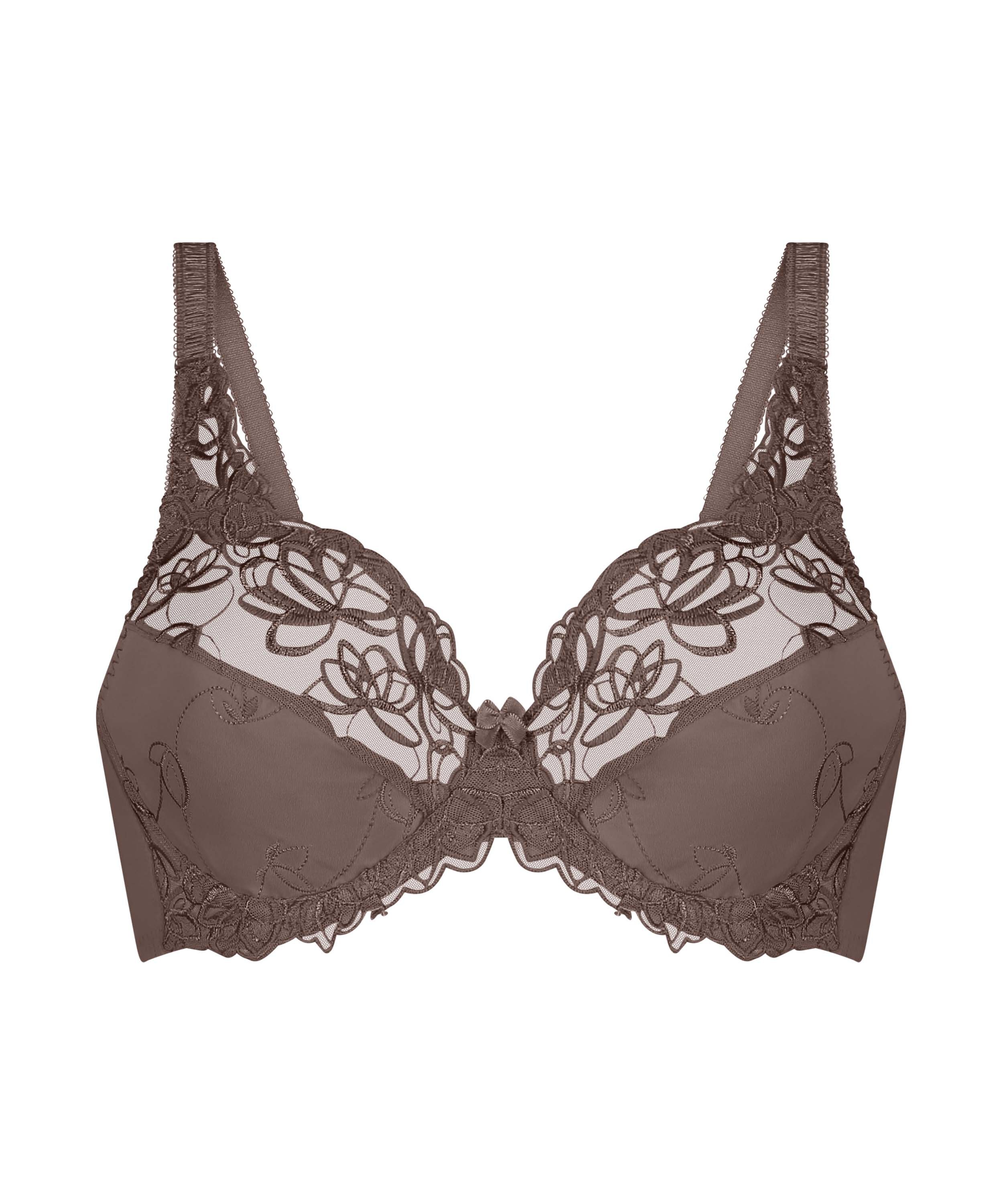 Soutien-gorge &agrave; armatures non-pr&eacute;form&eacute; Diva, Marron, main