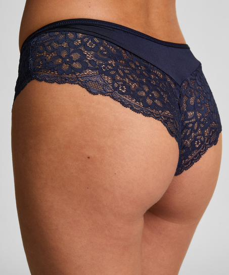 Slip brésilien Marine, Bleu