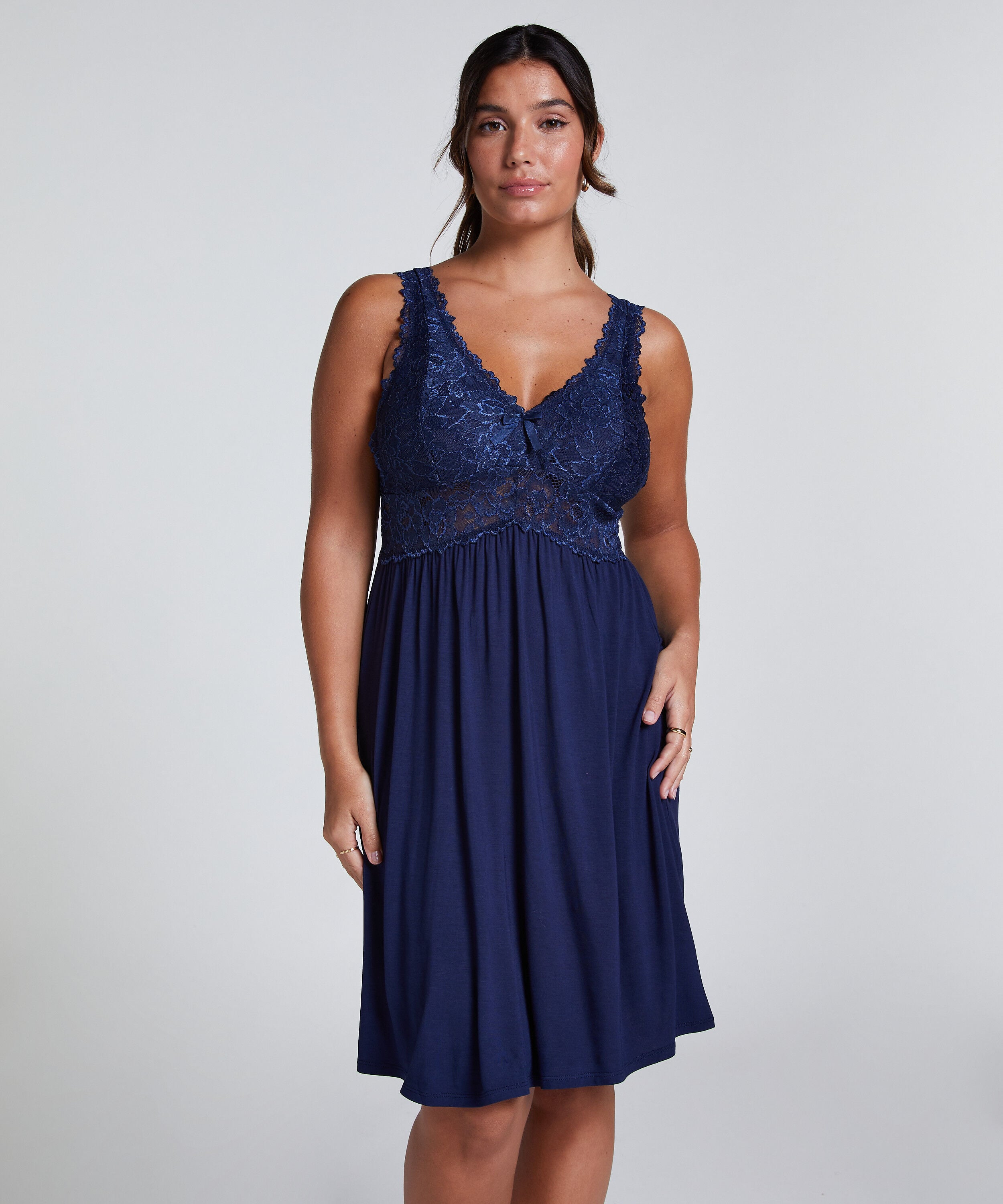 Nuisette Nora dentelle, Bleu Nuisette Nora dentelle, Bleu