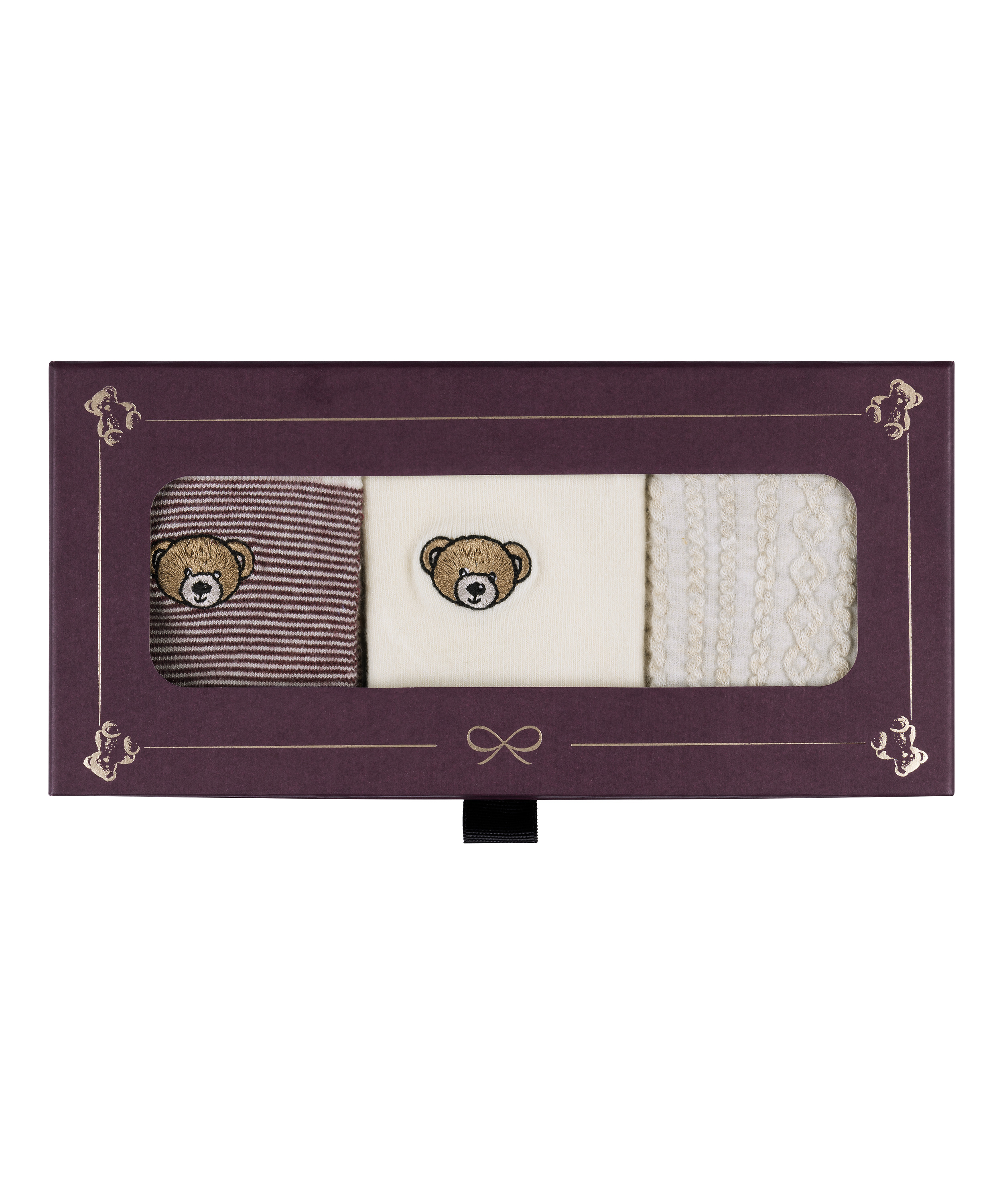 3 paires de chaussettes Giftpack, Blanc, main