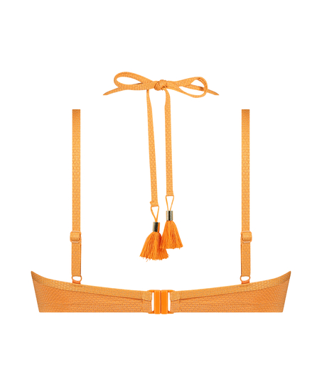 Haut de bikini Lurex Scallop, Orange