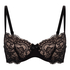 Soutien-gorge à armatures préformé Teddy, Noir
