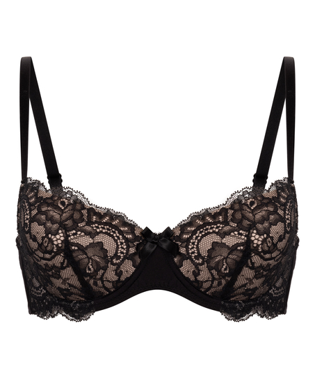 Soutien-gorge à armatures préformé Teddy, Noir