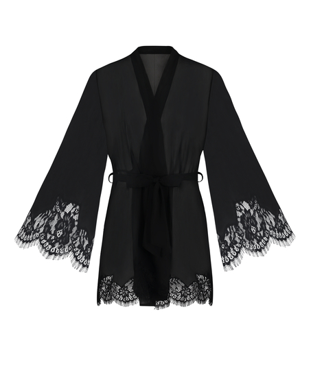 Kimono Satin, Noir