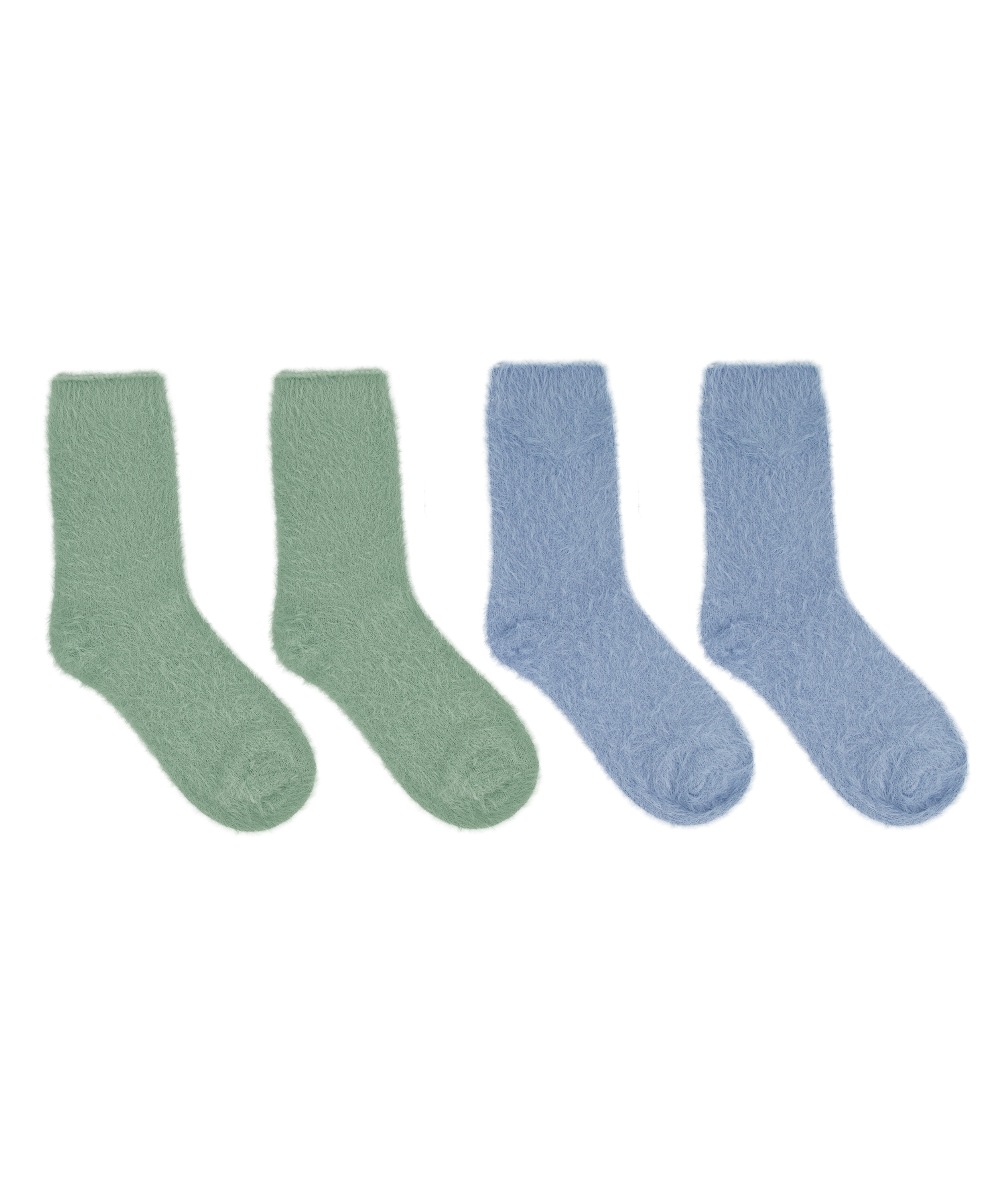 2 paires de chaussettes, Vert, main