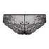 Slip brésilien Crystal Lace, Noir