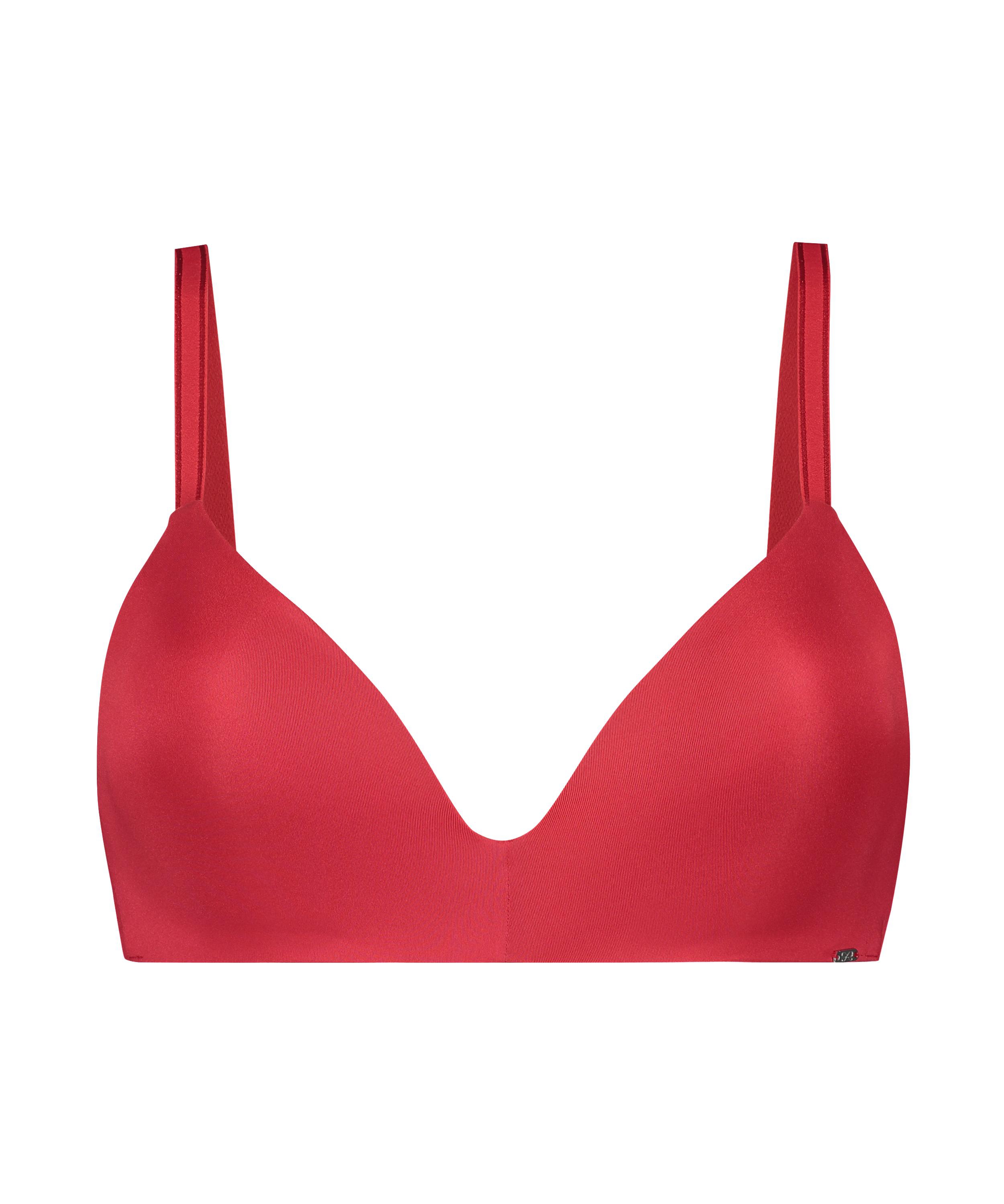 Soutien-gorge sans armatures préformé Mona, Rouge, main