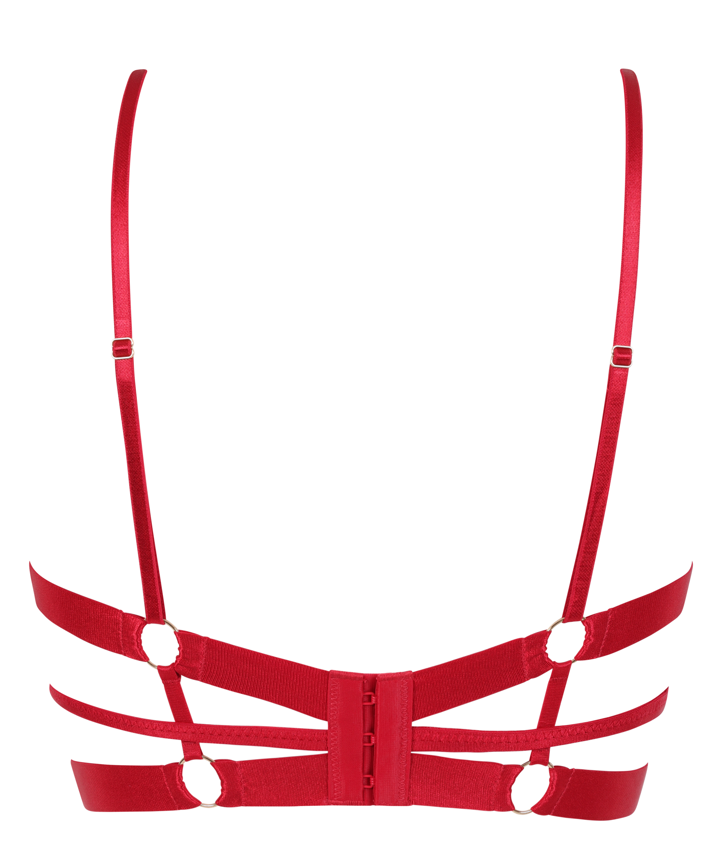 Soutien-gorge non-rembourré à armatures Jacky, Rouge, main