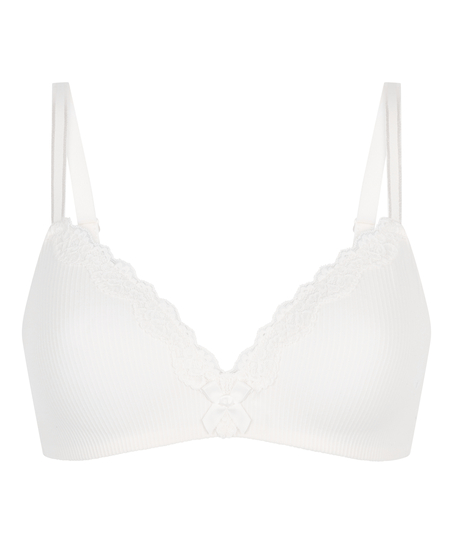 Soutien-gorge sans armature pr&eacute;form&eacute; Lola, Blanc
