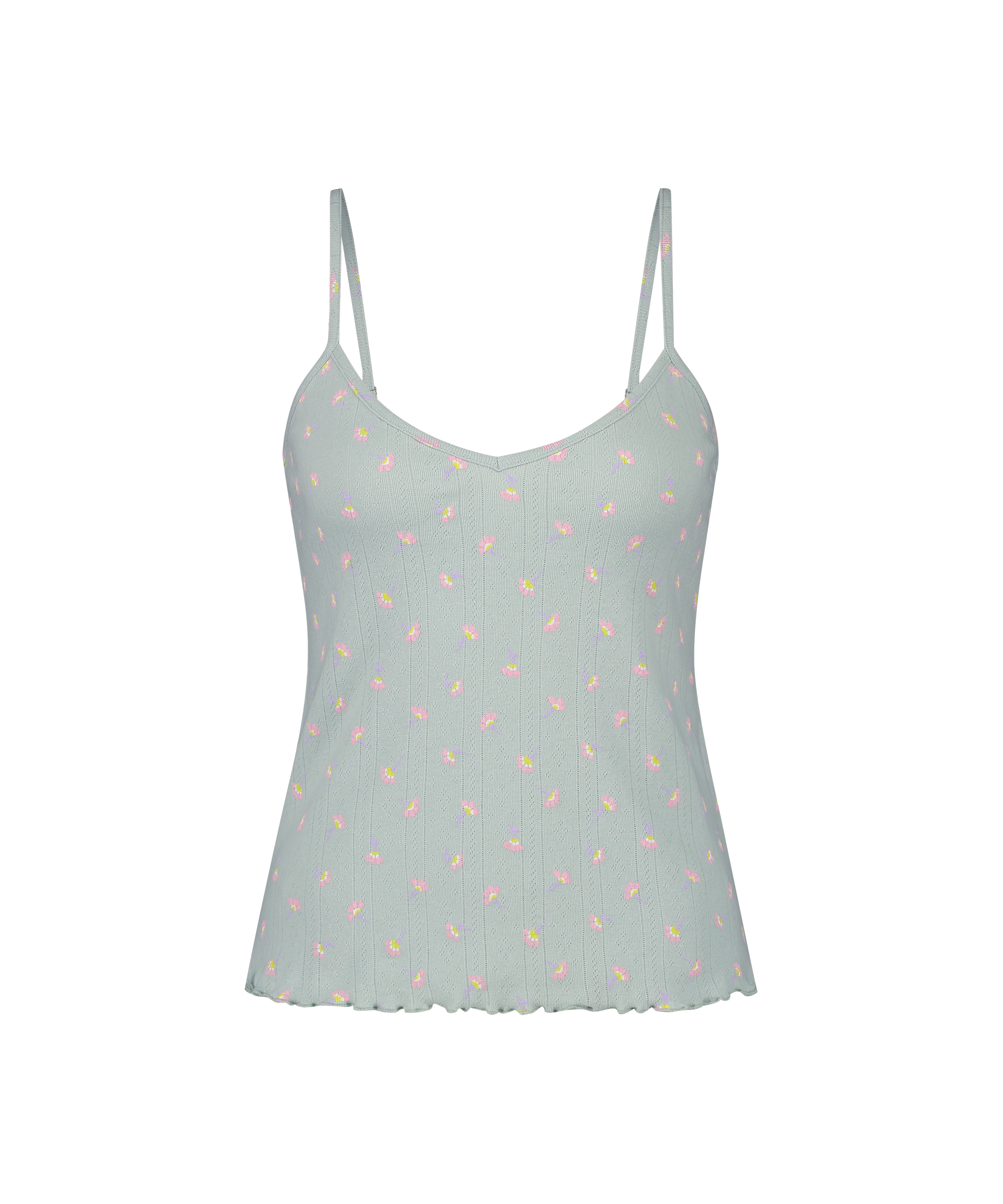 Camisole Coton, Vert, main